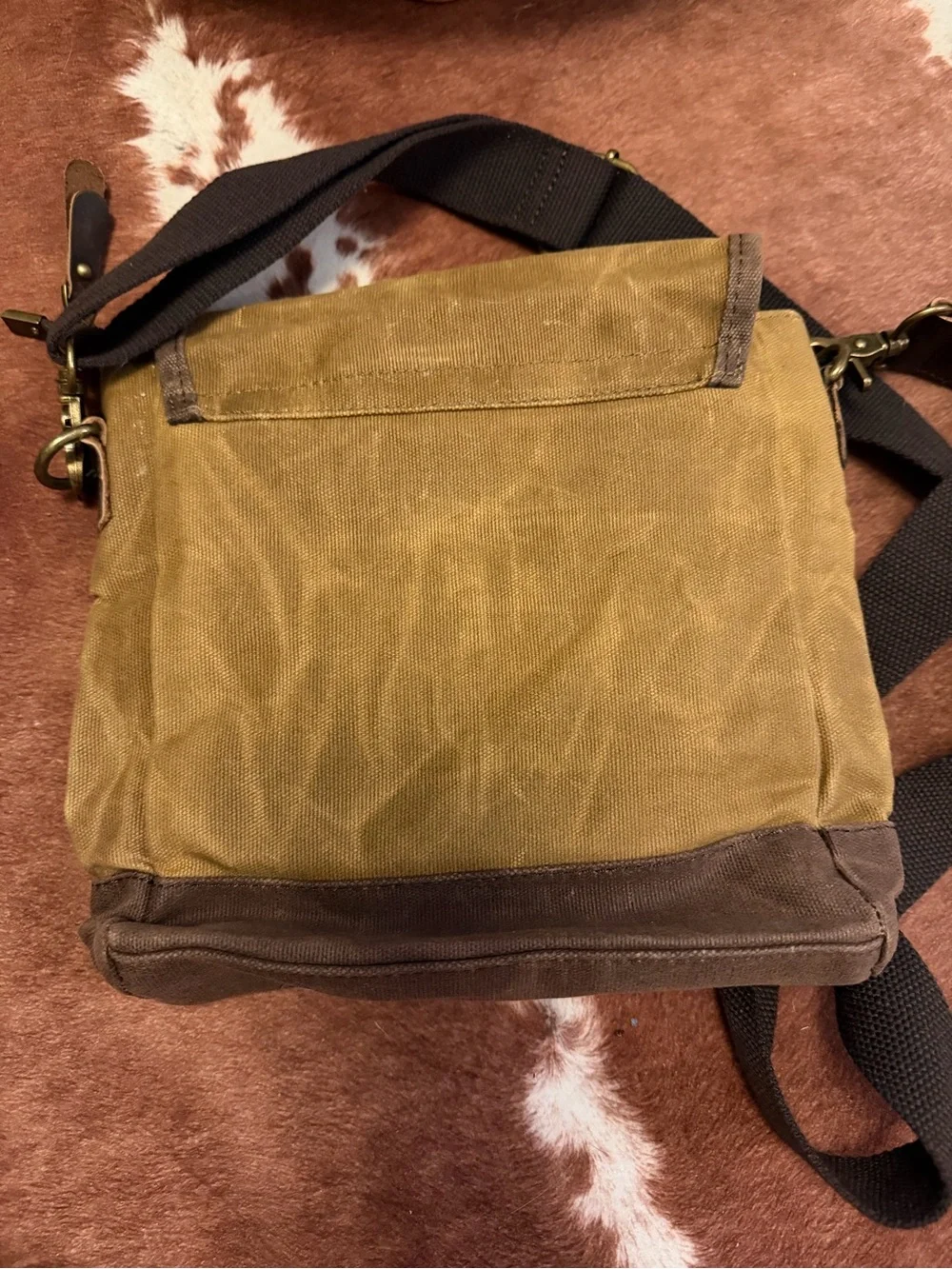 Fieldbrook Courier Messenger Bag - Brown Canvas